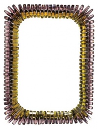 Olivia Riegel Juliette Silver Tone 5x7 Picture Frame Faux Peridot & Amethyst Stones Olivia Riegel Juliette Silver Tone 5x7 Picture Frame Faux Peridot & Amethyst Stones