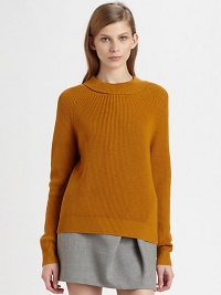 Ribbed, feather-light merino wool pullover hits below the hips and has a peeled-back neckline. Peeled roundneckLong sleevesLonger length hits below the hipsMerino woolDry cleanImportedModel shown is 5'10 (177cm) wearing US size Small. Ribbed, feather-light merino wool pullover hits below the hips and has a peeled-back neckline. Peeled roundneckLong sleevesLonger length hits below the hipsMerino woolDry cleanImportedModel shown is 5'10 (177cm) wearing US size Small.