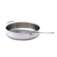 The copper core at the center of this piece guarantees maximum and even heat conductivity while the stick-resistant stainless steel cooking surface is a joy to use. The copper core at the center of this piece guarantees maximum and even heat conductivity while the stick-resistant stainless steel cooking surface is a joy to use.