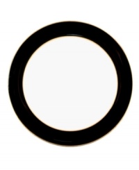 More than meets the eye, Denby's Praline Noir dinner plates boast standout durability in addition to style. With a distinct silhouette in casual stoneware and bold black and white glaze. More than meets the eye, Denby's Praline Noir dinner plates boast standout durability in addition to style. With a distinct silhouette in casual stoneware and bold black and white glaze.