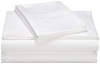 Pinzon Hemstitch 400-Thread-Count Egyptian Cotton Sateen California King Sheet Set, White