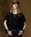 Flirty and feminine in Denim & Supply Ralph Lauren's delicate pointelle knit, this cotton poncho embodies the laid-back style of summer in a loose, bohemian-inspired silhouette. (Clearance)
