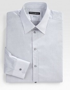 An impeccable pindot pattern woven with superior Italian cotton.Button-frontPoint collarCottonMachine washMade in Italy