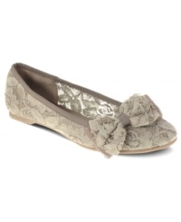 Beautifully lacy all over. CL by Laundry's Gisselle flats have a peek-a-boo silhouette that will keep your feel cute..and cool. Beautifully lacy all over. CL by Laundry's Gisselle flats have a peek-a-boo silhouette that will keep your feel cute..and cool.