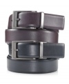 Rein in your accessorized style with this slim-fit reversible dress belt from Alfani.