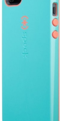 Speck Products CandyShell Glossy Case for iPhone 5 - Retail Packaging - Pool Blue/Wild Salmon Pink Speck Products CandyShell Glossy Case for iPhone 5 - Retail Packaging - Pool Blue/Wild Salmon Pink