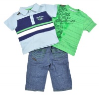 Akademiks Infant Boys Light Blue Denim Wash 3Pc Pant Set (12M) Akademiks Infant Boys Light Blue Denim Wash 3Pc Pant Set (12M)