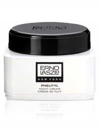 This lightweight night moisturizer conditions and supports hydration, while humectants attract and bind moisture to repair the skin. Made in USA. 1.7 oz. This lightweight night moisturizer conditions and supports hydration, while humectants attract and bind moisture to repair the skin. Made in USA. 1.7 oz.