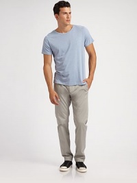 Stretch-cotton in an easy-fitting relaxed tapered fit.Front slash, back welt pocketsInseam, about 33CottonDry cleanImported Stretch-cotton in an easy-fitting relaxed tapered fit.Front slash, back welt pocketsInseam, about 33CottonDry cleanImported