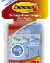 Command Assorted Refill Strips, Clear, 8-Small Strip, 4-Medium Strip, 4-Large Strip