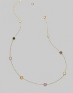From the Ipanema Collection. 18k yellow chain is decorated with twinkling multi-stone stations.Amethyst Citrine Lemon quartz Smoky quartz 18k yellow gold Length, about 39 Lobster clasp closure Made in Italy