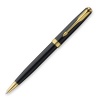 Parker Sonnet Lacquer Medium Point Ballpoint Pen with Golden Trim, Black .