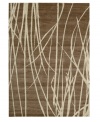 Blades of tall marsh grass sway in silhouette across a field of organic brown. Carefully woven using textured yarns combined with a distinct palette of rich, blended earth tones, this Calvin Klein makes modern design accessible to everyone. (Clearance)