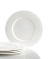 Set 5-star standards for your table with sleek appetizer plates from Hotel Collection. Balancing a delicate look and exceptional durability, these translucent dishes are designed to cater virtually any occasion. Complements Link and Bone China dinnerware.