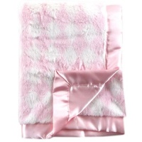 Luvable Friends Plush Blanket with Satin Trim and Backing, Pink Luvable Friends Plush Blanket with Satin Trim and Backing, Pink