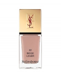 Yves Saint Laurent introduces the new line of La Laque Couture. Its vibrant collection make every woman couture to the fingertips. New formula offers extreme shine and care for nails.