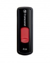 Transcend 4 GB JetFlash 500 Retractable USB Flash Drive - TS4GJF500E (Black)