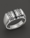 J Goodman Sterling Silver and Black Diamond Ring