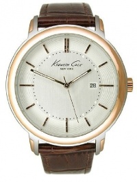 Kenneth Cole New York Leather Silver Dial Men's watch #KC1733 Kenneth Cole New York Leather Silver Dial Men's watch #KC1733