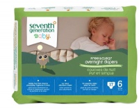 Seventh Generation Baby Free & Clear Overnight Diapers, Stage 6, 17 Count (Pack of 4) Seventh Generation Baby Free & Clear Overnight Diapers, Stage 6, 17 Count (Pack of 4)