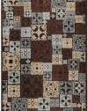 Area Rug 5x7 Rectangle Transitional Chocolate Color - Surya Basilica Rug from RugPal