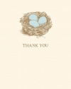Graphique de France Robin's Nest Boxed Thank You Notes, 4.25 x 5.5 Inches, Cream (L806CB)
