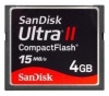 Sandisk 4GB Ultra II Compactflash Memory Card (15mb/s)