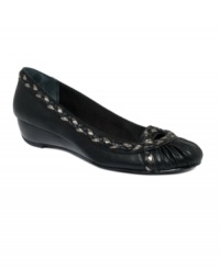 A flourish of braided trim makes the Nichole flats by Style&co. fit for a host of occasions - from causal to corporate. A flourish of braided trim makes the Nichole flats by Style&co. fit for a host of occasions - from causal to corporate.