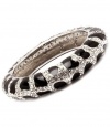 Leopard Pave Swarovski Crystal & Rhinestone Hinged Elegant Designer Bangle by Jersey Bling