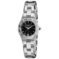 Baume & Mercier Women's 10010 Linea Black Dial Stainless Steel Watch