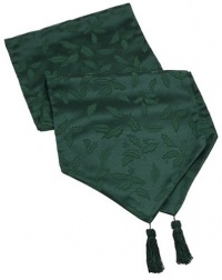 Lenox Holly Damask 70-Inch Runner, Green Lenox Holly Damask 70-Inch Runner, Green