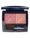 Adorn your cheeks in color and light! Dior presents the first blush that plays on color intensity and a variety of finishes to create a natural, healthy glow with a subtle sparkle. A matte finish enhances the natural skin tone, while a pearly finish highlights the planes of the face. Silky and lightly scented, this couture blush comes in a wide range of colors to suit all skin tones.