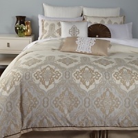 A Moroccan-inspired collection from Charisma. Bedskirt is solid tan with corner pleats. A Moroccan-inspired collection from Charisma. Bedskirt is solid tan with corner pleats.