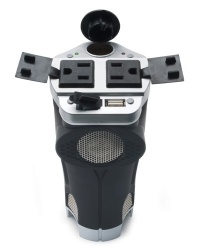 PowerDrive RPPI200C 200-Watt DC to AC Power Inverter with Cup Holder Design, USB Port, and 2 AC Outlets PowerDrive RPPI200C 200-Watt DC to AC Power Inverter with Cup Holder Design, USB Port, and 2 AC Outlets