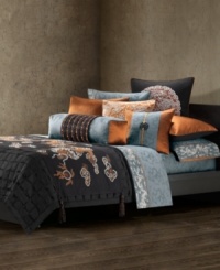 Inspired by a traditional Japanese warrior, this Natori Bushido pillowcase features a dragon pattern in a jacquard weave and embroidered dragon cuff for an elegantly exotic appearance. Inspired by a traditional Japanese warrior, this Natori Bushido pillowcase features a dragon pattern in a jacquard weave and embroidered dragon cuff for an elegantly exotic appearance.