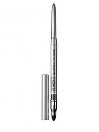 Clinique's automatic eye pencil twists up. Glides on. Smudges to a smooth blur of colour. Silky formula slinks on, lining, defining, with the greatest of ease. 0.01 oz. Clinique's automatic eye pencil twists up. Glides on. Smudges to a smooth blur of colour. Silky formula slinks on, lining, defining, with the greatest of ease. 0.01 oz.