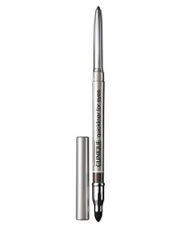 Clinique's automatic eye pencil twists up. Glides on. Smudges to a smooth blur of colour. Silky formula slinks on, lining, defining, with the greatest of ease. 0.01 oz. 