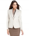 Textured fabric adds another dimension to the sophisticated style of Tahari by ASL's jacket.