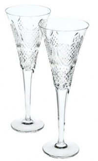Waterford Crystal Celebration Love Champagne Flutes, Set of 2 Waterford Crystal Celebration Love Champagne Flutes, Set of 2