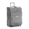 Delsey Luggage Helium Pilot 2.0 Lightweight 2 Wheel Rolling Suiter Upright, Platinum, 25 Inch
