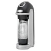 Turn tap water into delicious homemade sodas in seconds with the Green GOOD DESIGN™award winning Sodastream. Precision designed, its gas level indicator monitors the amount of CO2 left in the carbonator, so you'll know when it's time to exchange your carbonator for a full one.