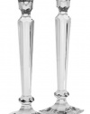 Miller Rogaska by Reed & Barton Crystal Summit 12-Inch Candlesticks, Pair