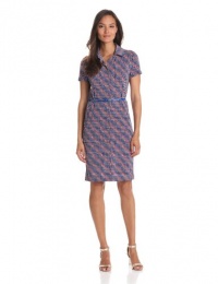 Anne Klein Women's Flag Print Belted Dress Anne Klein Women's Flag Print Belted Dress