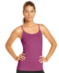 Brighten up your workout with Ideology's cute cami. Whether you layer it or wear it alone, this active top makes dressing for your active lifestyle a breeze! Brighten up your workout with Ideology's cute cami. Whether you layer it or wear it alone, this active top makes dressing for your active lifestyle a breeze!