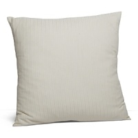 A herringbone stitch in raised, striped bands adorn this neutral-hued decorative pillow. A herringbone stitch in raised, striped bands adorn this neutral-hued decorative pillow.