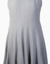 Calvin Klein Women's Sleeveless Pleated Skirt Dress Black/White