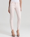 Tailored in a sleek, skinny silhouette, these J Brand jeans are fashioned in a soft, pastel hue for a dose of chic femininity.