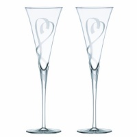 Lenox True Love Crystal Flute Pair