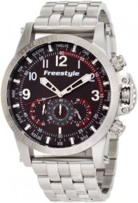 Freestyle Men'S 101209 Aviator Stainless Steel Bracelet 7-Hand Mvmt Watch Freestyle Men'S 101209 Aviator Stainless Steel Bracelet 7-Hand Mvmt Watch