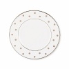 Kate Spade's Larabee Road Platinum, peppered with platinum polka dots, will give your table its own personality. Crafted of white bone china, each piece is dishwasher safe.